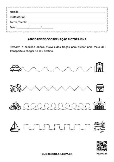 Atividade de Coordenação motora fina