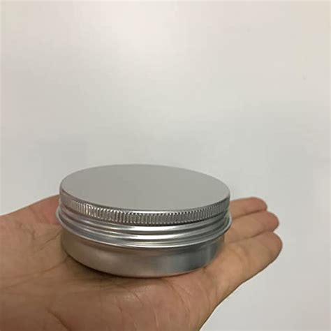 30 Ml（1 Oz） Silver Aluminum Round Lip Balm Tin Storage Jar Containers With Screw Cap For Lip