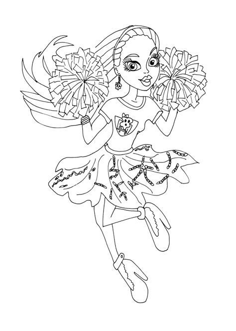 Cheer Megaphone Coloring Pages At Getdrawings Free Download