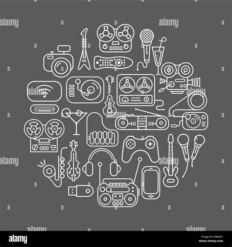 Entertainment Icons Vector