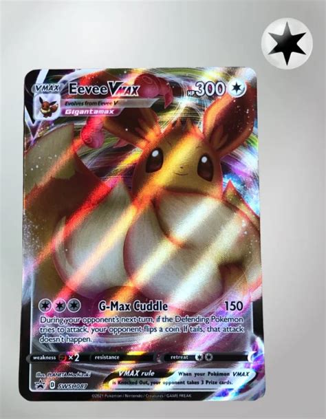 Eevee Vmax Black Star Promos TCG Coleccionistas