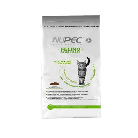 Croquetas Nupec Para Gato Super Premium Adulto Indoor 3kg Justo Mx