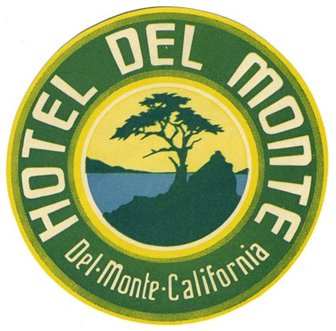 Hotel Del Monte Luggage Label