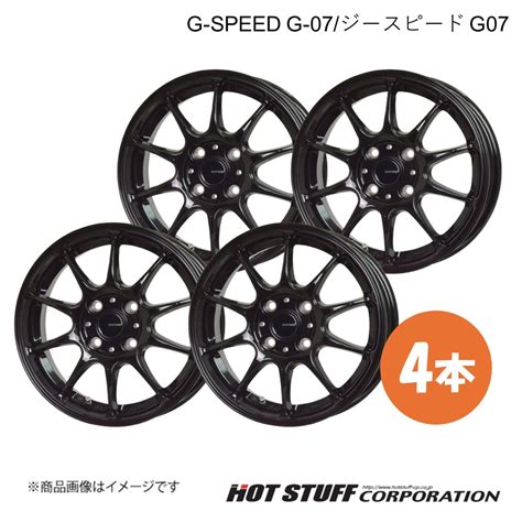 HOT STUFF ホットスタッフ G SPEED G ジースピードG ホイール 本 J INSET メタリックブラック 車楽院 Yahoo