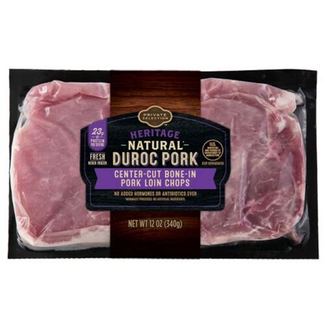 Private Selection™ Natural Duroc Center Cut Bone In Pork Chops 12 Oz Food 4 Less