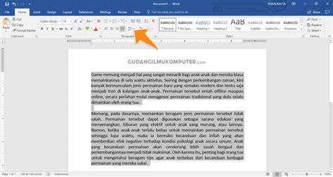 Cara Mengatur Jarak Antar Baris Di Microsoft Word Kumpulan Materi