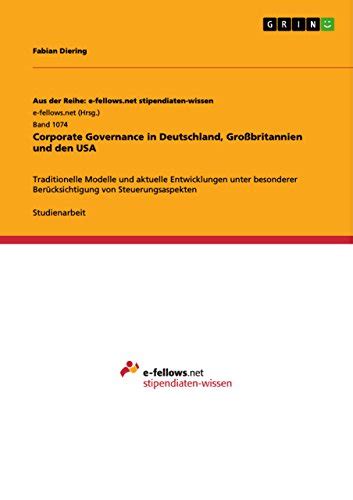 PDF Download Corporate Governance in Deutschland Großbritannien und