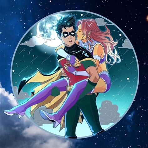 Starfire And Dick By Parzival Pins Rnightwing