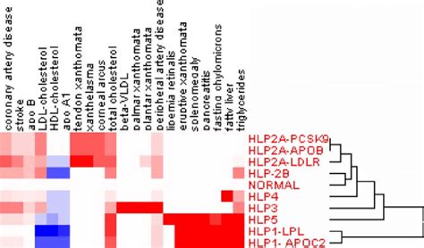 Clinical Phenomics For Fredrickson Hyperlipoproteinemia Hlp Download Scientific Diagram