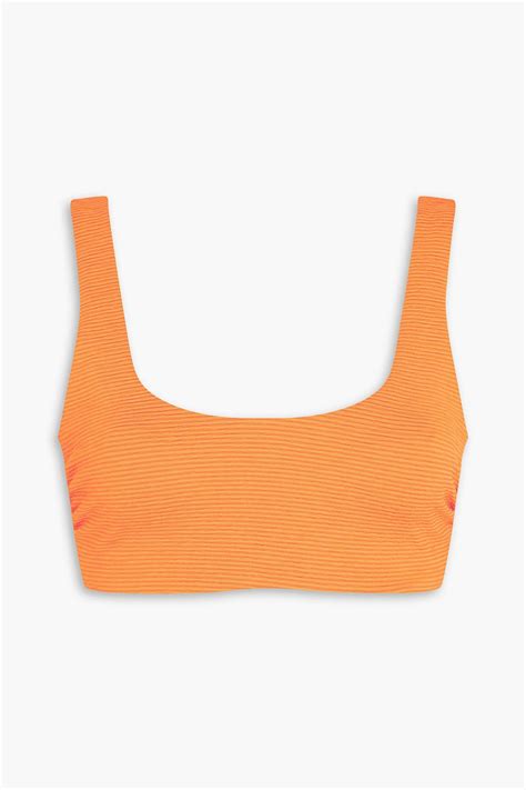 MARA HOFFMAN Lira Ribbed Bikini Top THE OUTNET