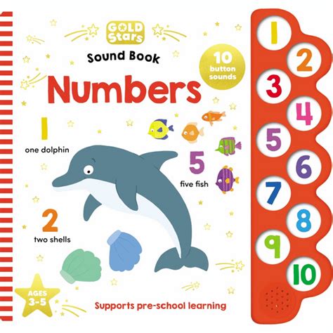 Gold Stars Numbers 10 Button Sound Book Target Australia