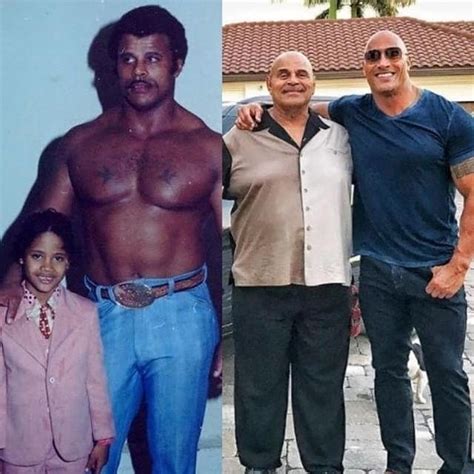 Throwback Photo Of Dwayne Johnson And His Father At Tender Age ...