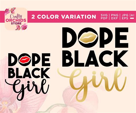 Dope Black Girl Svg Black Woman Svg Black Girl Magic Svg Etsy