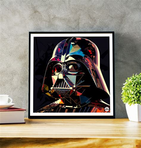 Darth Vader Print Star Wars Poster Darth Vader Wall Art Etsy