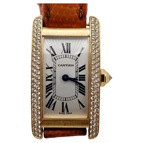 Cartier Tank Americaine Large 18k Rose Gold Mens Watch W2609156 For Sale At 1stdibs Cartier