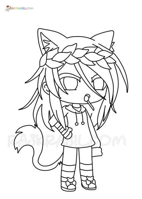 Girl From Gacha Life Coloring Pages In Chibi Gacha Life Coloring Sexiz Pix