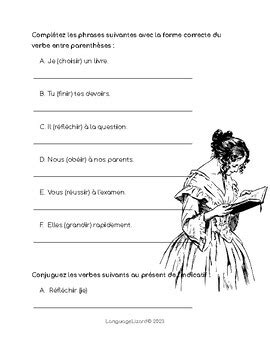 French Present Tense Irregular Verbs Worksheet By Language Lizard