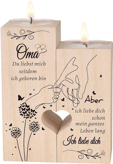 Amazon de Kerzenständer Oma Geschenk Geschenk Oma GeburtstagBeste Oma