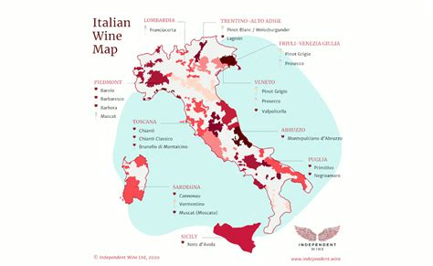 Printable Map Of Italy Wine Region