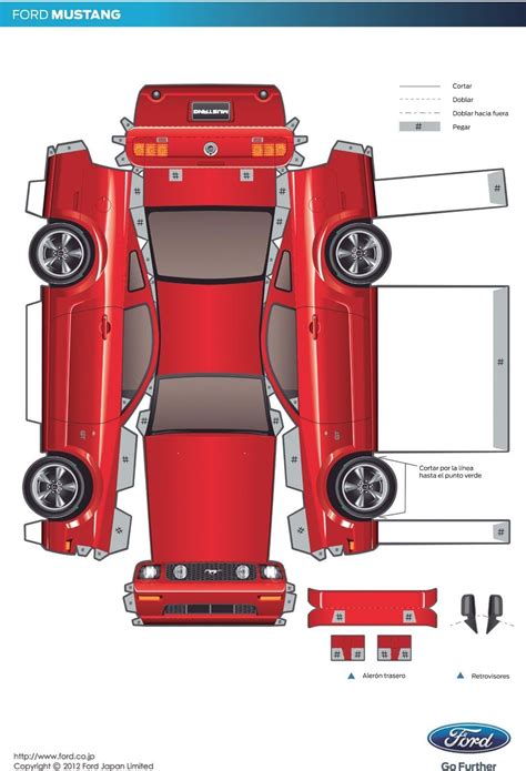 J Ossorio Papercraft Papercraft Recortable De Un Auto De 11E Paper