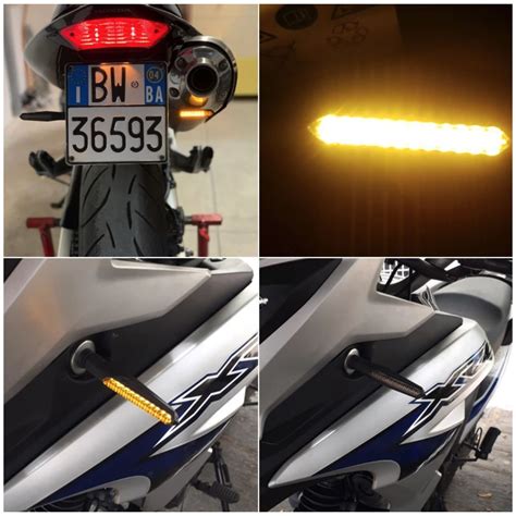 Sequentielle Wei E Led Blinker Standlichter Laufleiste V Motorrad