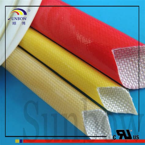 China Braided Fiberglass Sleeving Coated With PU Varnish China