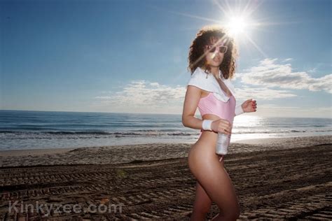 Kinky Working Out On The Beach In A Very Sexy Thong Swimsuit Porn Pictures Xxx Photos Sex