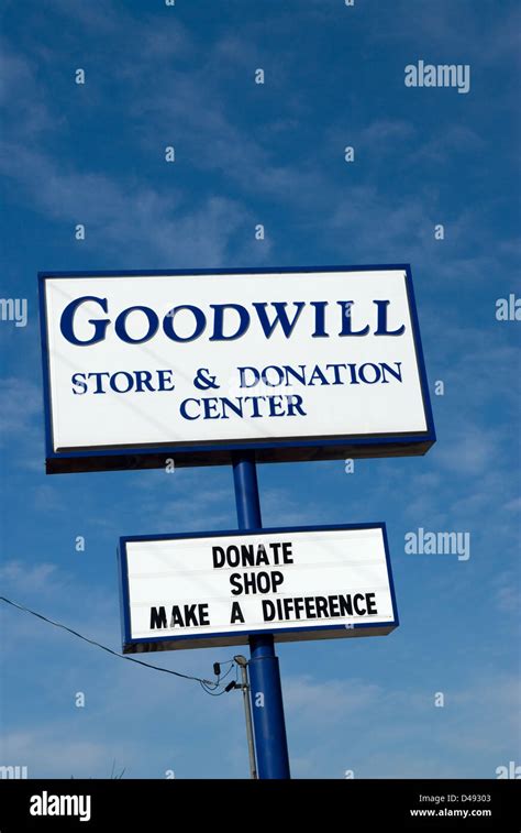 Goodwill Store & Donation Center sign Lancaster South Carolina USA ...