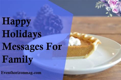 Happy Holidays Messages for Family - EventhOrizonMag