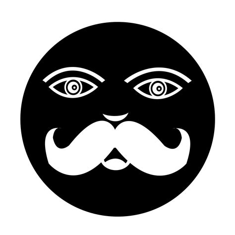 mustache guy face icon 567082 Vector Art at Vecteezy