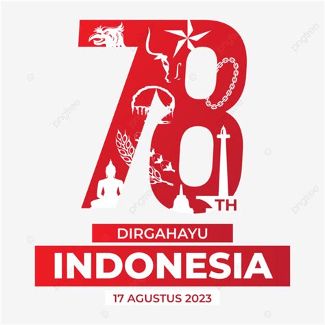 The Official Logo Of The Th Anniversary Of Indonesian Independence