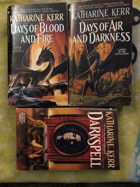 Lot Of 3 Katharine Kerr Books Days Of Blood Fire Days Of Air Darkness