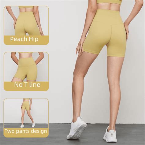 Naked Anti Bacterial Yoga Pants Women S Belly Tight High Waist Sports Two Point Pants Tight