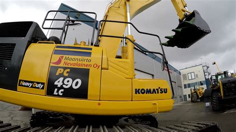 Komatsu Pc490 Lc Excavator Kaivinkone łopata YouTube