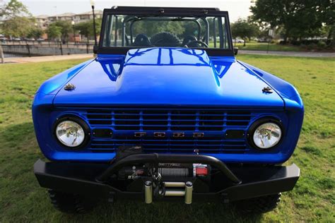 Early Classic Ford Bronco Lambo Blue Custom Built Frame Off Currie Axles Built By