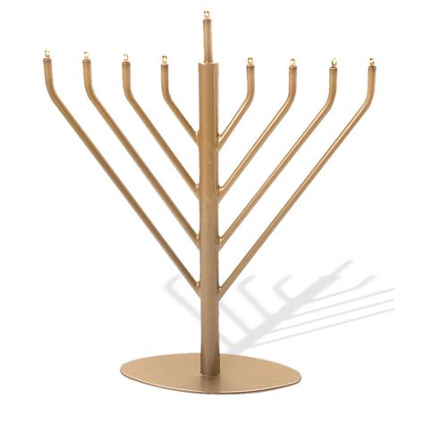 Hanukkah Gifts Electric Contemporary Hanukkah Menorah In Gold Tone Metal