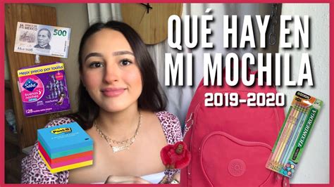 QuÉ Hay En Mi Mochila🎒2019 Youtube