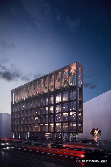 Hotel Achitectural Rendering For The Commercial Design Behance