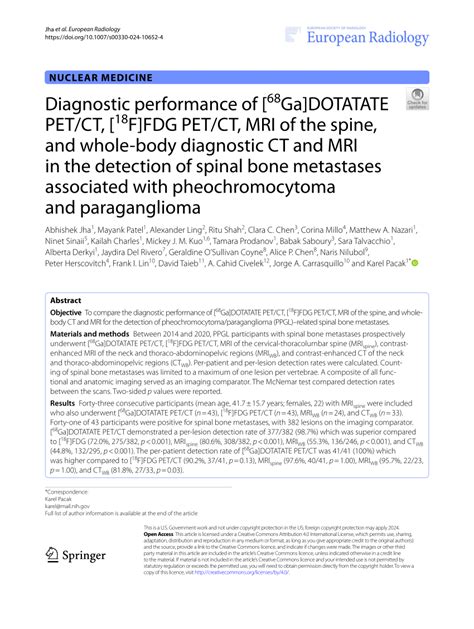 PDF Diagnostic Performance Of 68Ga DOTATATE PET CT 18F FDG PET CT