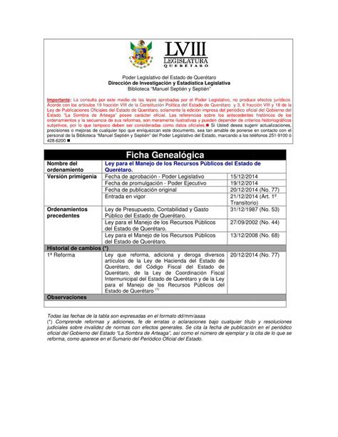 Pdf Ley Para El Manejo De Los Recursos Publicos Del Estado De