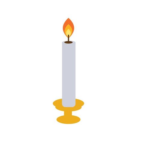 White candle png candle with stand png vector - freepng