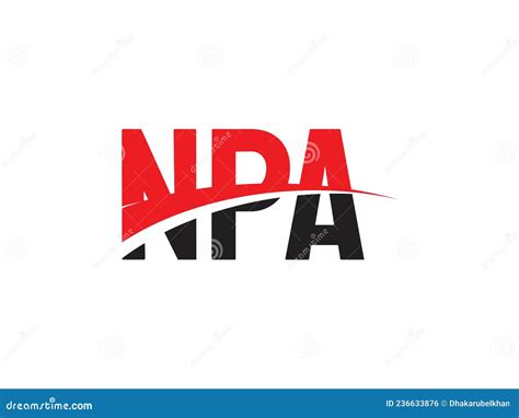 Npa Letter Initial Logo Design Vector Illustration Stock Vector