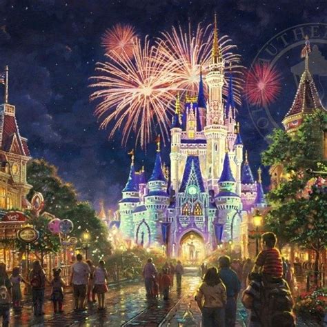 "Main Street U.S.A., Walt Disney World" from Thomas Kinkade Studios ...