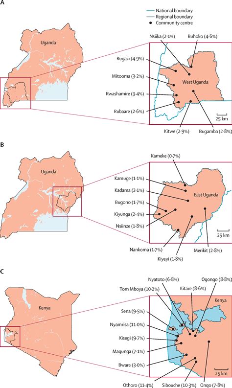 Population levels and geographical distribution of HIV RNA in rural