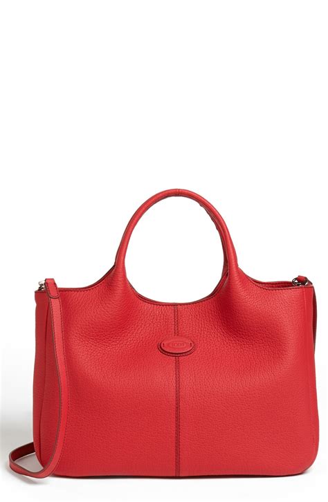 Tod S Alh Shopping Tote In Red Strawberry Lyst