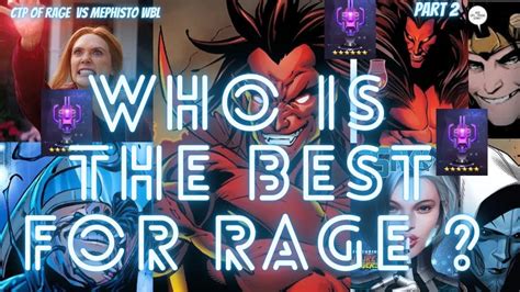 Who Is The Best For Ctp Of Rage In Mephisto Wbl Pierce Chars