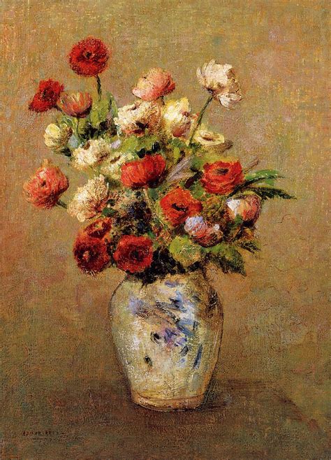 Bouquet Of Flowers 1900 Painting Odilon Redon Oil Paintings