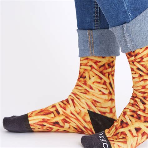 Funny Socks French Fries Novelty Socks Unisex Mens Socks Etsy