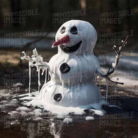 A Melting Snowman Impossible Images Unique Stock Images For