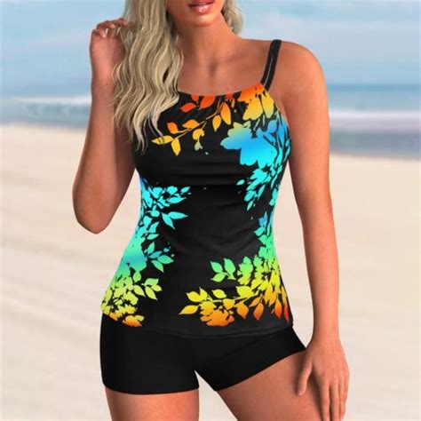Maillot de bain sexy à rayures en deux pièces pour femme Maillot de bain Bikini Natation